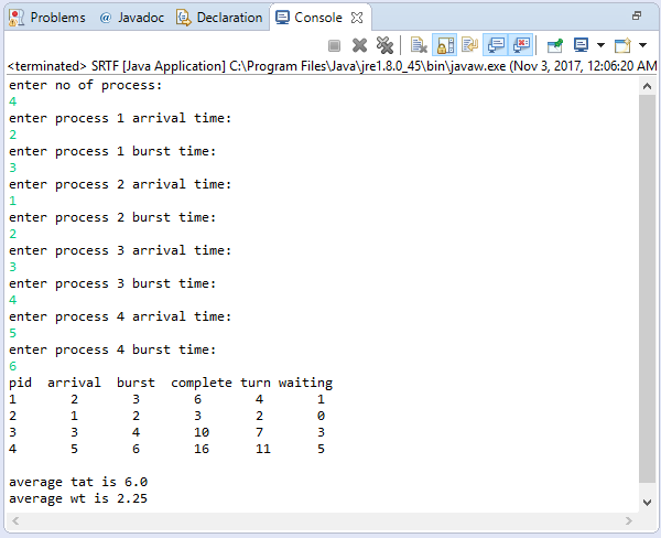Sjf Scheduling Program In C++ With Gantt Chart - Chart Examples